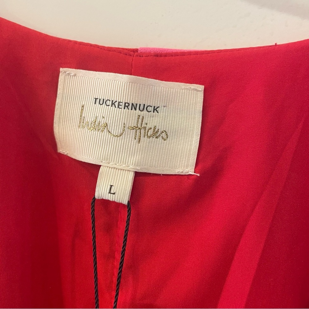 Tuckernuck Two-Tone Red and Hot Pink Maxi Dress - Picture 4 of 4